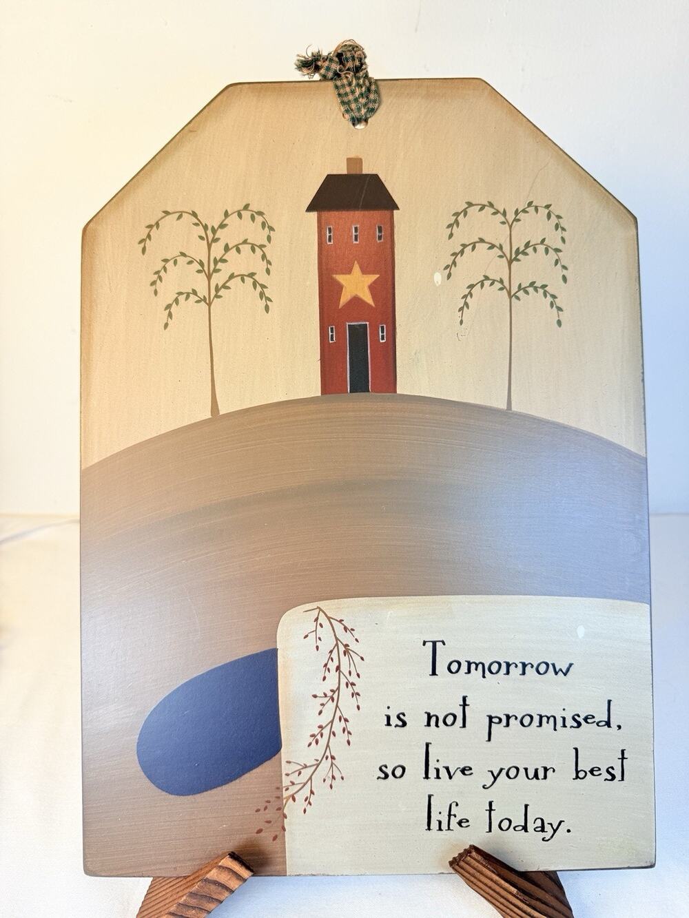 Barbara Lloyd The Hearthside Coll Primitive Wooded Wall Plaque